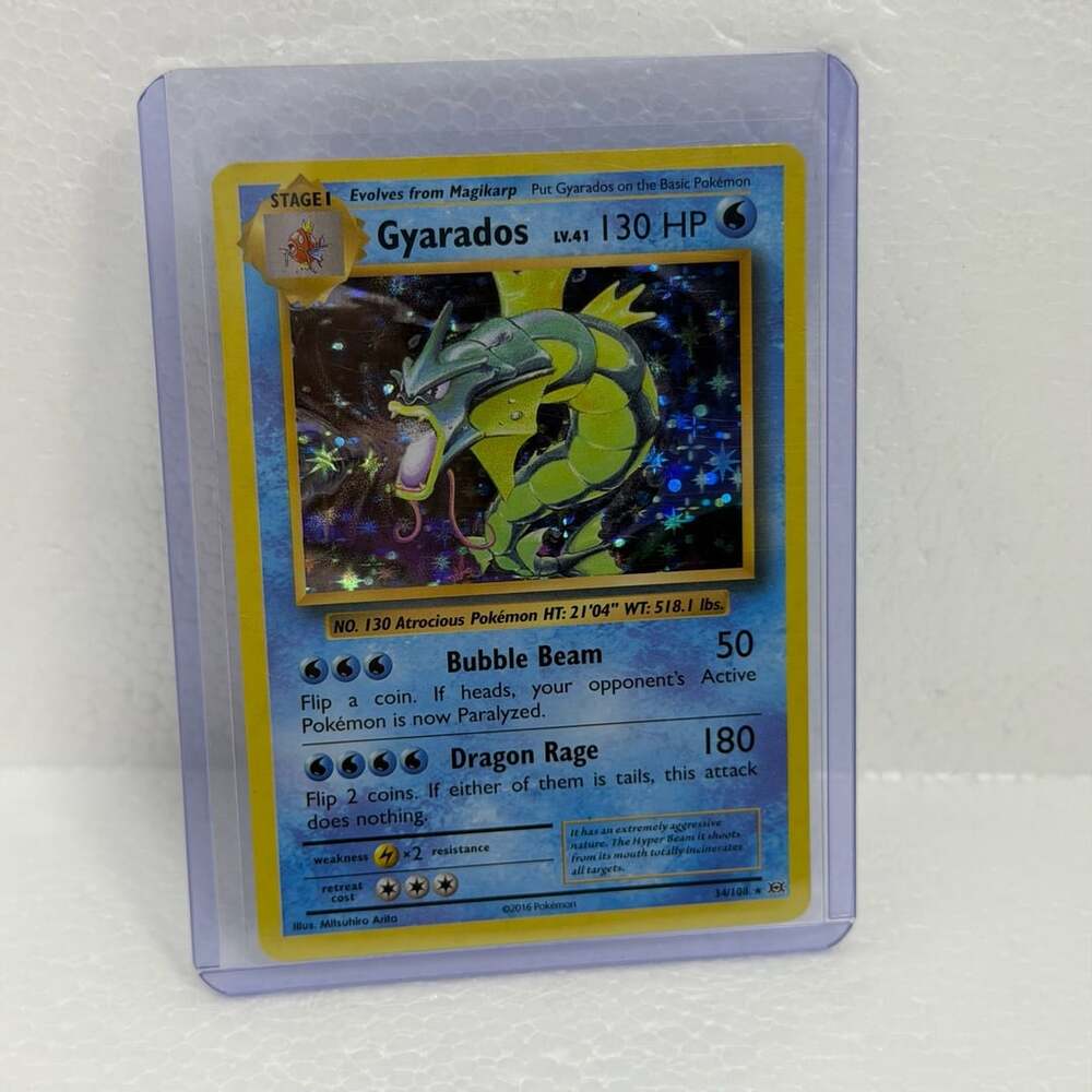 Pokemon Gyarados Holo Rare 34/108 XY Evolutions 2016